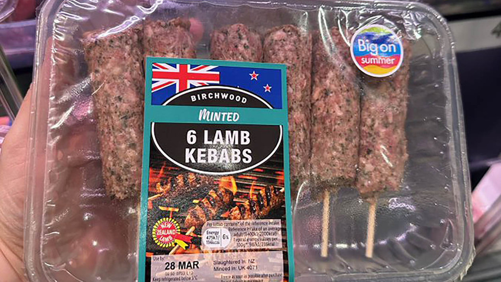 Lidl New Zealand lamb packaging branded misleading